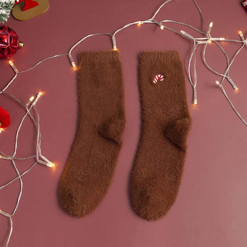 Warm Plush Christmas Socks