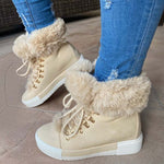 Warm Plush Platform Ankle Boots