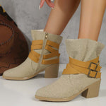 Vintage Chunky Heel Boots