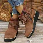 Vintage Fringed Boots