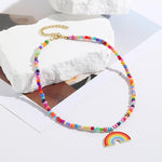 Rainbow Pendant Necklace