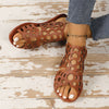 Ethnic Hollow Flat Sandals