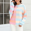 Casual Striped Knit Sweater