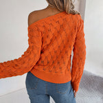 Casual Hollow Knit Sweater