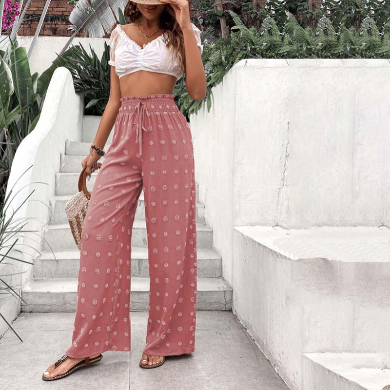 Casual Wide Leg Trousers