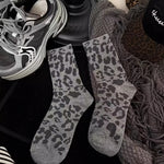 Vintage Leopard Print Socks