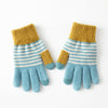 Casual Striped Warm Gloves