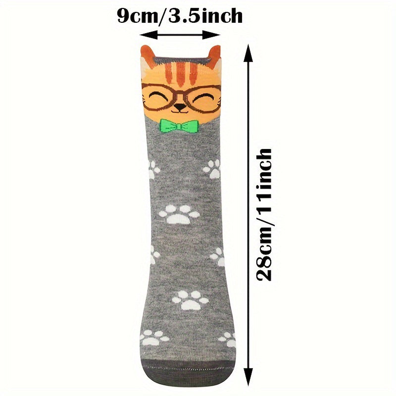 Creative Cat Pattern Socks