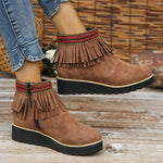 Vintage Fringed Boots