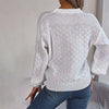 Casual Solid Colour Knit Sweater