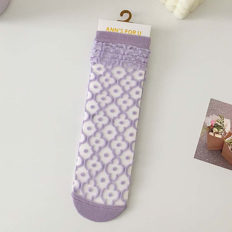 Breathable Floral Socks