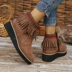 Vintage Fringed Boots