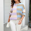 Casual Striped Knit Sweater