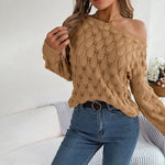 Casual Hollow Knit Sweater