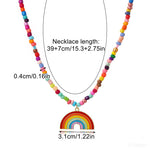 Rainbow Pendant Necklace