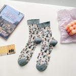 Breathable Floral Socks