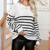 Vintage Striped Cable Sweater