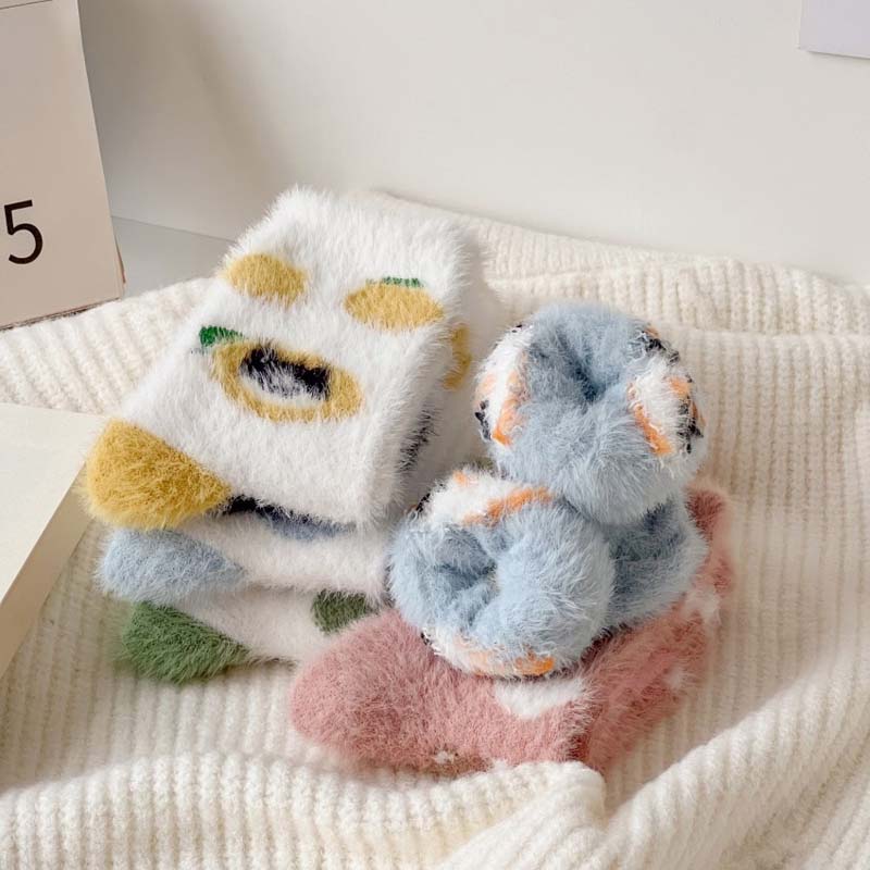 Cartoon Cat Plush Socks