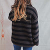 Casual Striped Knit Sweater