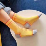 Casual Colour Block Socks