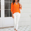 Casual Solid Colour Knit Sweater