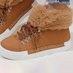 Warm Plush Platform Ankle Boots