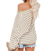 Casual Striped Knit Sweater