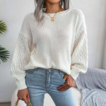 Casual Solid Colour Knit Sweater