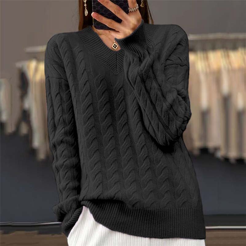 Casual Cable Knit Sweater