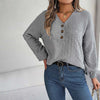 Casual Solid Colour Knit Sweater