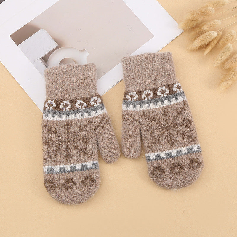 Snowflake Warm Gloves