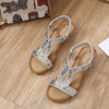 Rhinestone Wedge Sandals