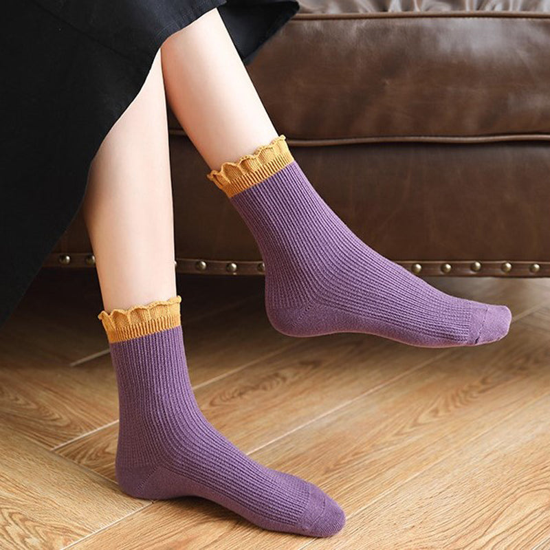 Vintage Colour Block Socks