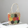 Hollow Out Flower Straw Bag