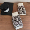 Warm Leopard Print Gloves