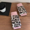 Warm Leopard Print Gloves