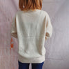 Casual Solid Colour Knit Sweater