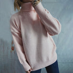 Casual Solid Colour Knit Sweater