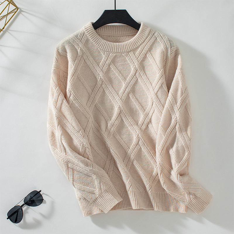 Solid Colour Casual Sweater