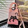 Cartoon Cat Knitted Bag