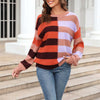 Casual Striped Knit Sweater