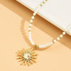 Bohemian Sun Pendant Necklace