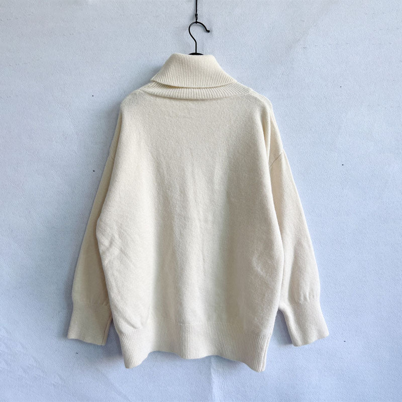 Casual Solid Colour Knit Sweater