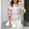 Casual Striped Knit Sweater