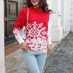 Snowflake Jacquard Christmas Sweater