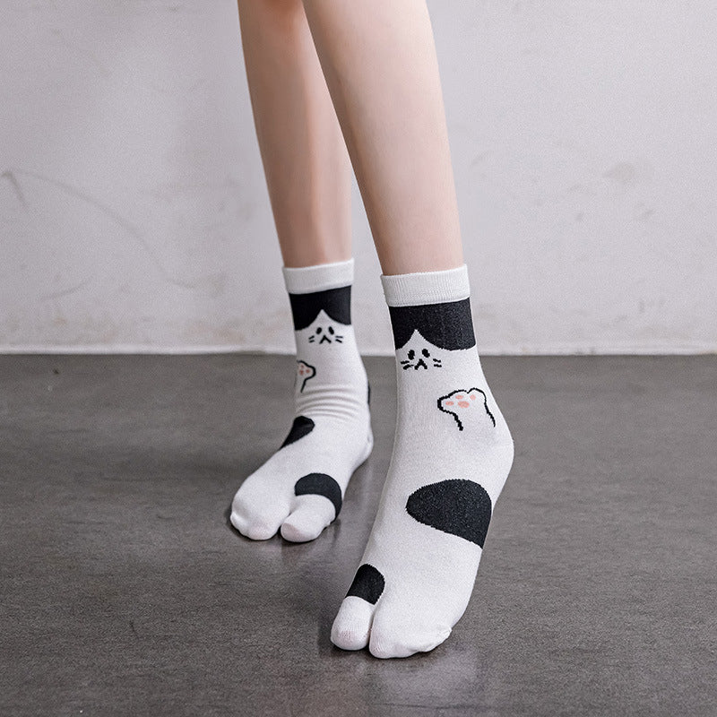 Cat Print Casual Socks