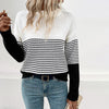 Casual Striped Knit Sweater