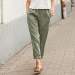 【Cotton And Linen】Casual Straight Trousers