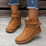 Vintage Fringed Boots