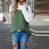 Casual Contrast Colour Sweater